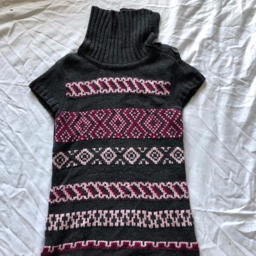 Girl's Turtleneck Sweater Dress